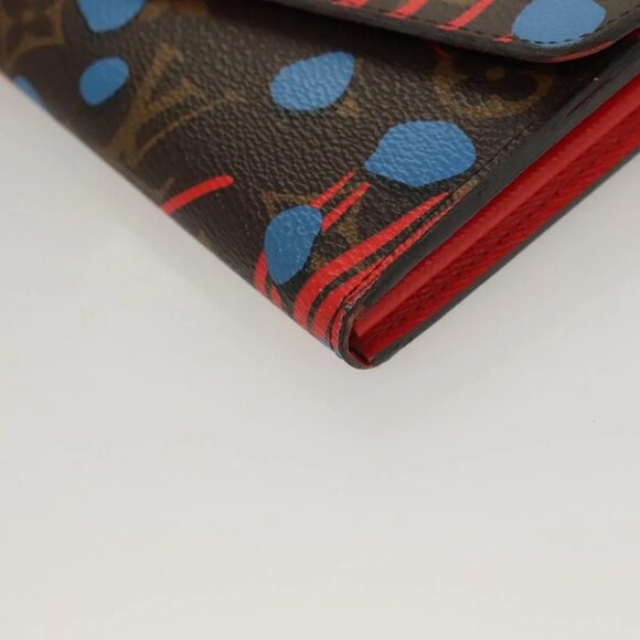 LOUIS VUITTON Monogram Jungle Dot Portefeuille Sarah Wallet M41381 Auth 119252V - Picture 6 of 16